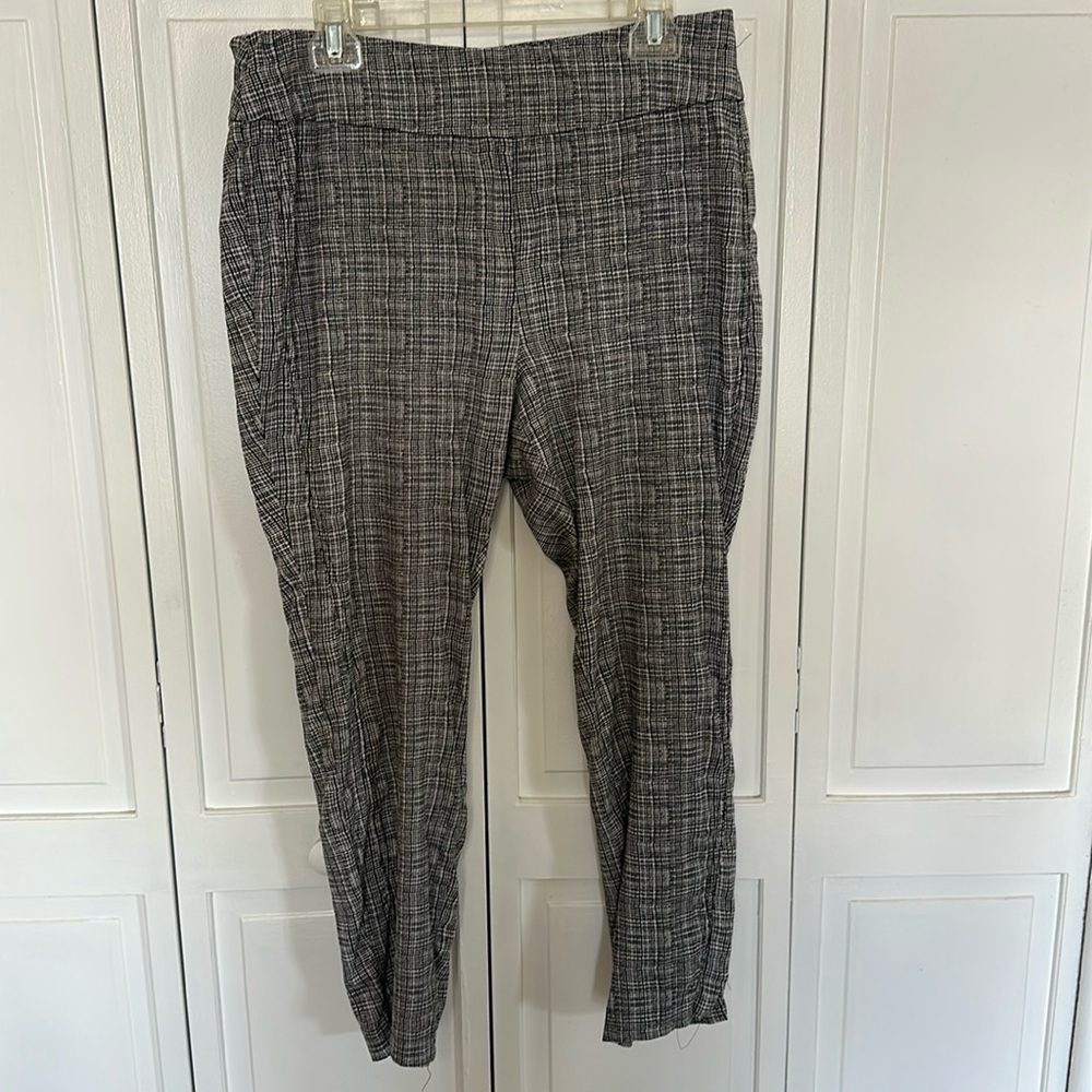 Black and white dress pants